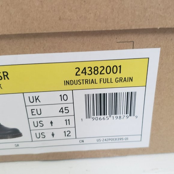 NEW Dr Doc Martens 1469 SR Black Safety Shoe Boots Men's US 11 Womens US 12 - Picture 7 of 8